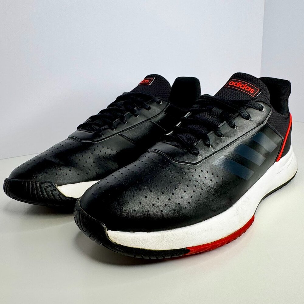 Men's Size 9 - adidas Courtsmash‎ Black Active Red